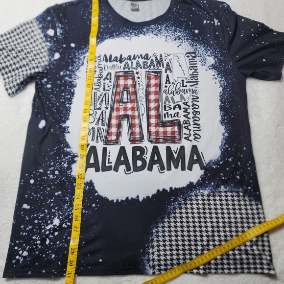 Alabama Bleached DIY Short Sleeve T-shirt Size XL - Picture 6 of 9